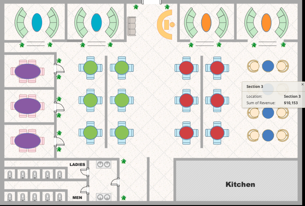 Visualizing Data with a Custom Restaurant Floor Plan Control | Wyn